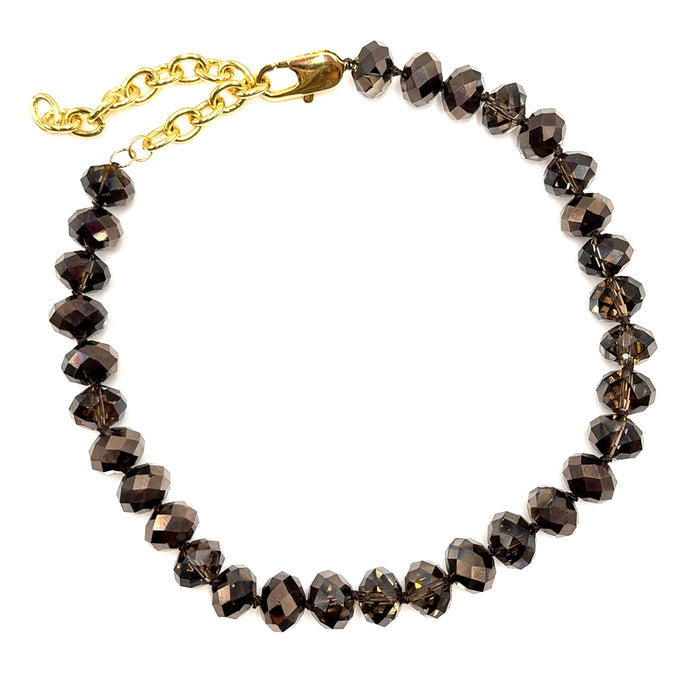 Adjustable Rondelle Short Necklace - Born To Glam