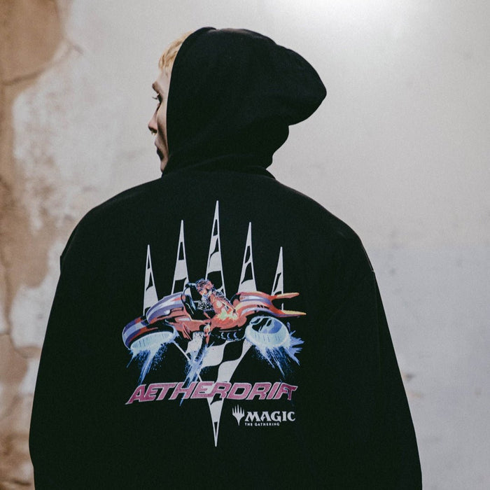 Aetherdrift Black Hoodie - Heroes & Villains-Magic: The Gathering-Hoodie