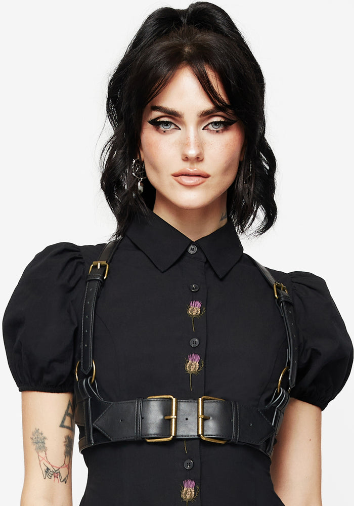Agatha Cut Out Side Detail Harness