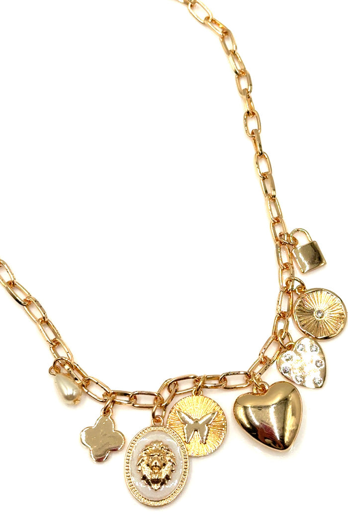 Style the Ali Charm Necklace exclusively at Born To Glam