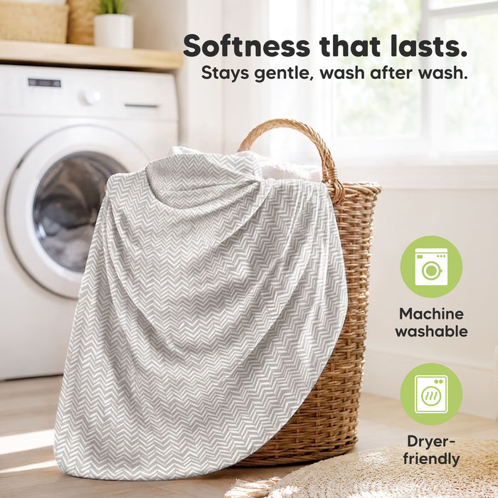 Softness that lasts. Stays gentle, wash after wash. Machine washable, Dryer-friendly