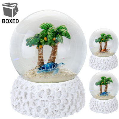Turtle Palm Snow Globe