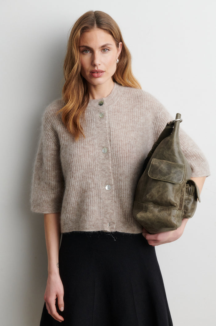 Andrea Knit Rib Cardigan