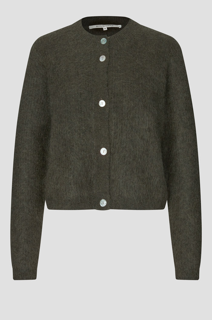 Andrea Knit Rib LS Cardigan