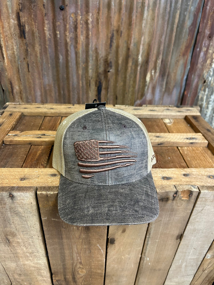 Ariat Brown Flag Youth Hat