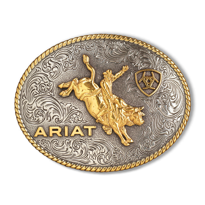 Ariat Rope Edge Bullrider Belt Buckle