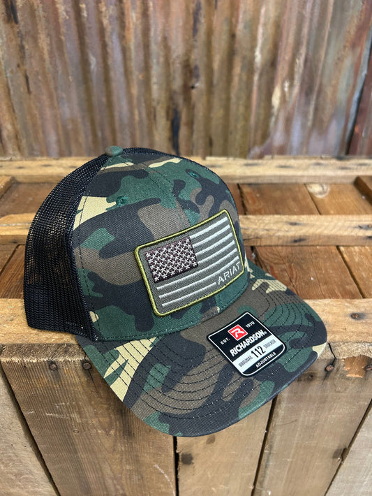 Ariat USA Flag Patch Hat