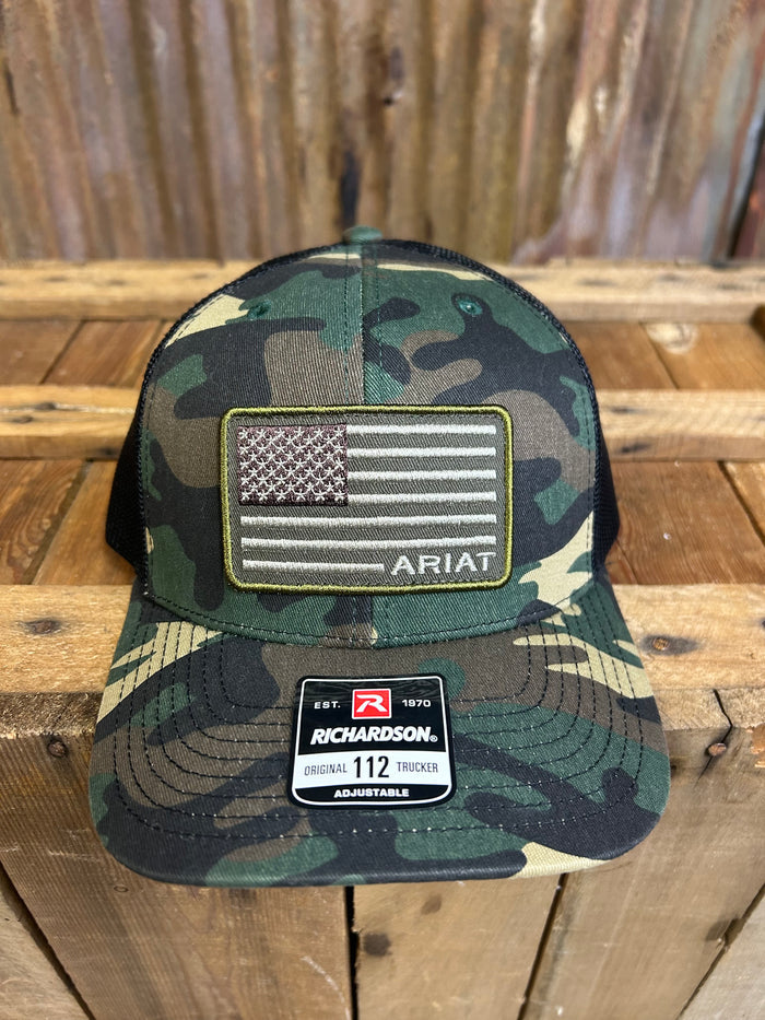 Ariat USA Flag Patch Hat