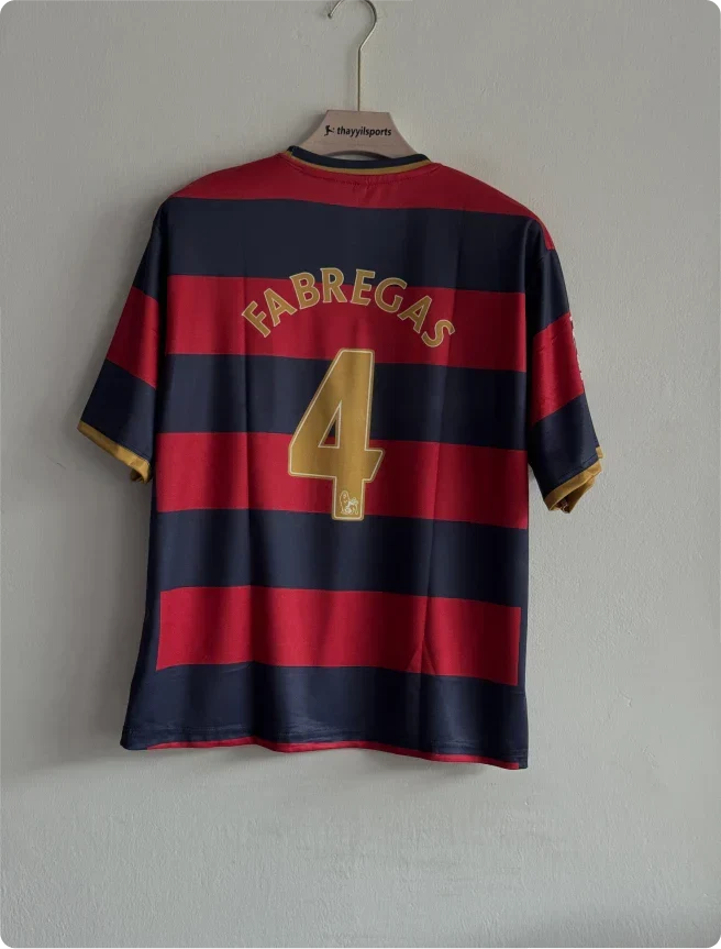 ARSANEL 2007-08 THIRD KIT FABREGAS FIVESLEEVE