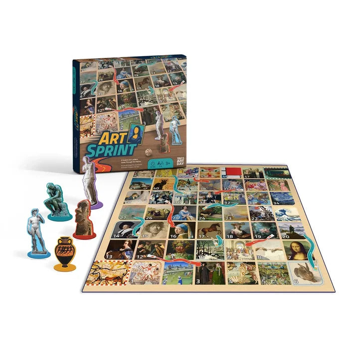 Art Sprint Snakes + Ladders Game