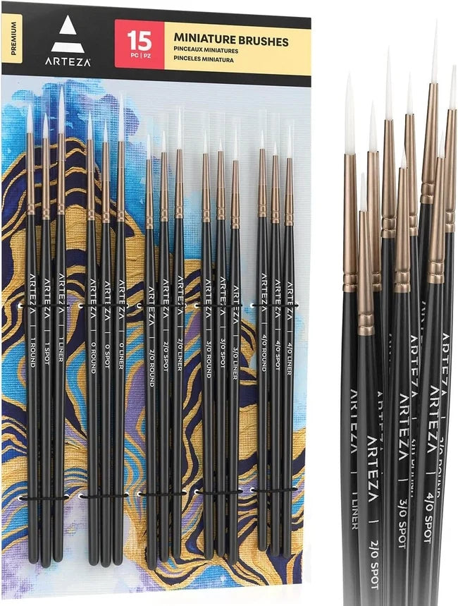 Arteza® Detail Paint Brushes Set of 15
