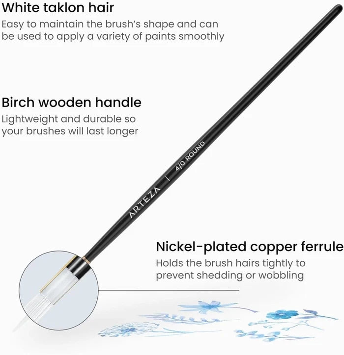 Arteza® Detail Paint Brushes Set of 15