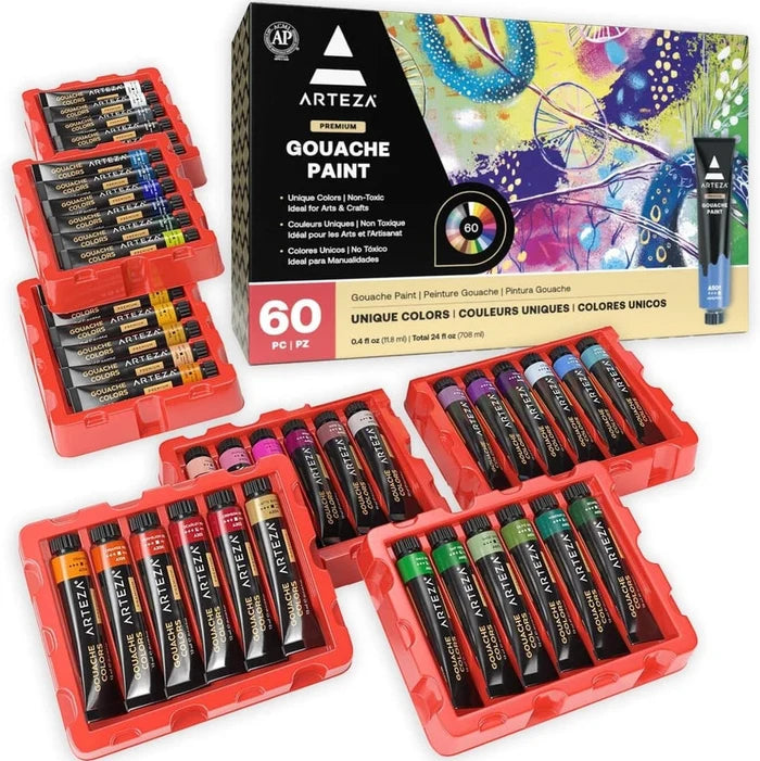 Arteza® Gouache Paint Set of 60