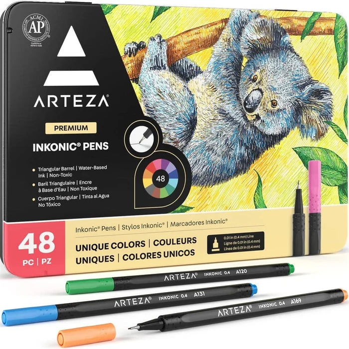 Arteza® Inkonic™ Fineliner Pens Set, 48 Pc.