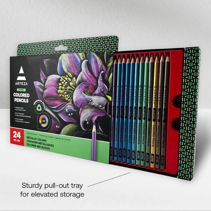 Arteza® Metallic Colored Pencils Set of 24