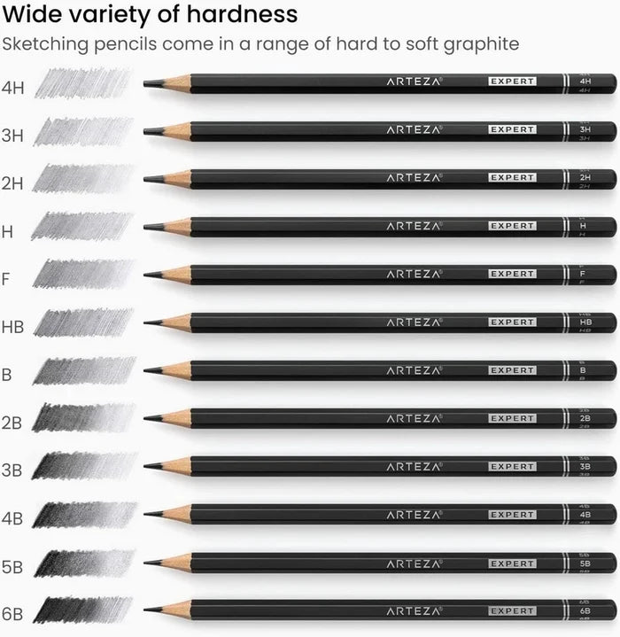 Arteza® Pro Series Drawing Pencils Set of 12