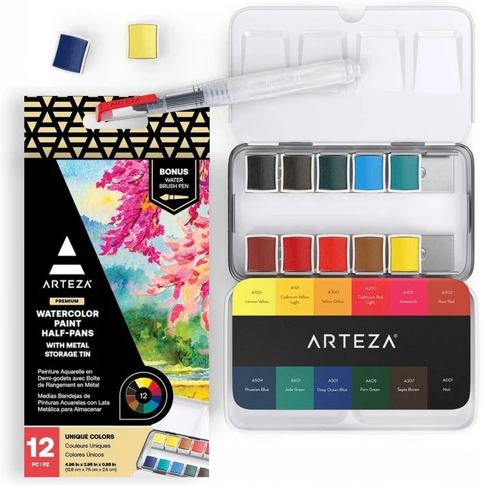 Arteza® Watercolor Half Pans Sets