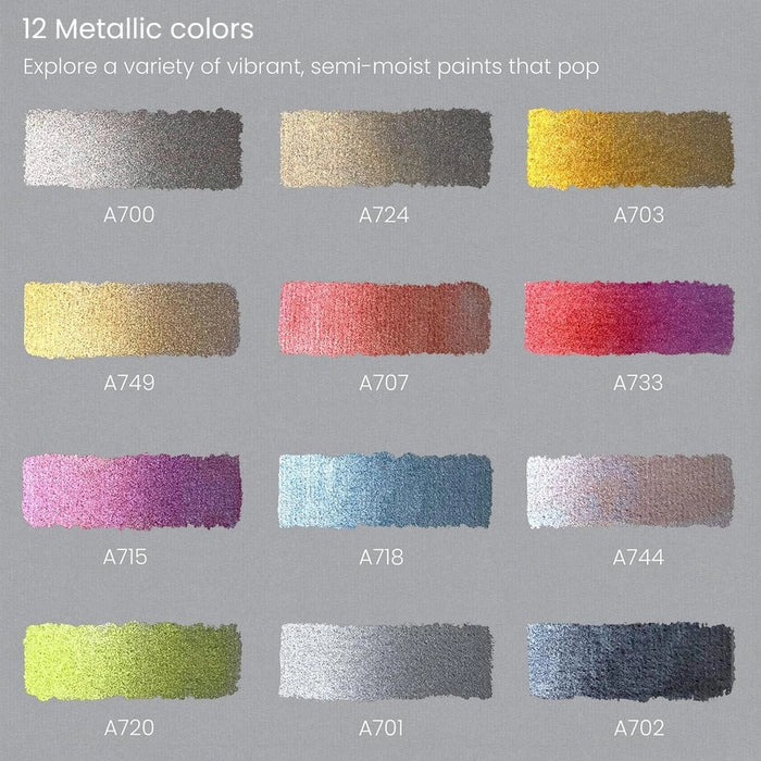 Arteza® Watercolor Half Pans Sets