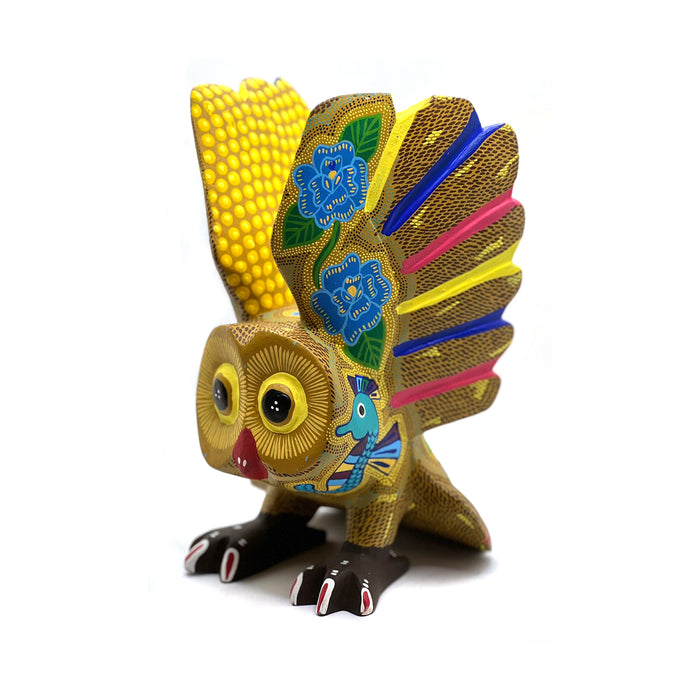 Alebrije Owl (w 5" x h 8.5") / Yellow