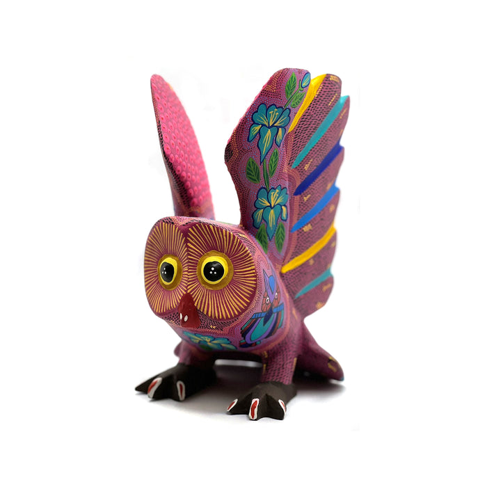 Alebrije Owl (w 5" x h 8.5") / Pink