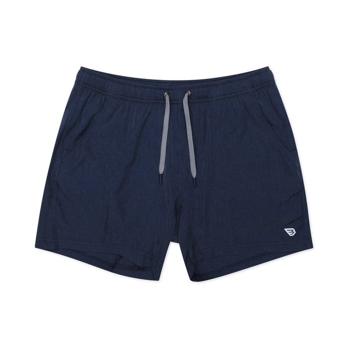 Athletic Short - Heather Navy - American Flag Liner