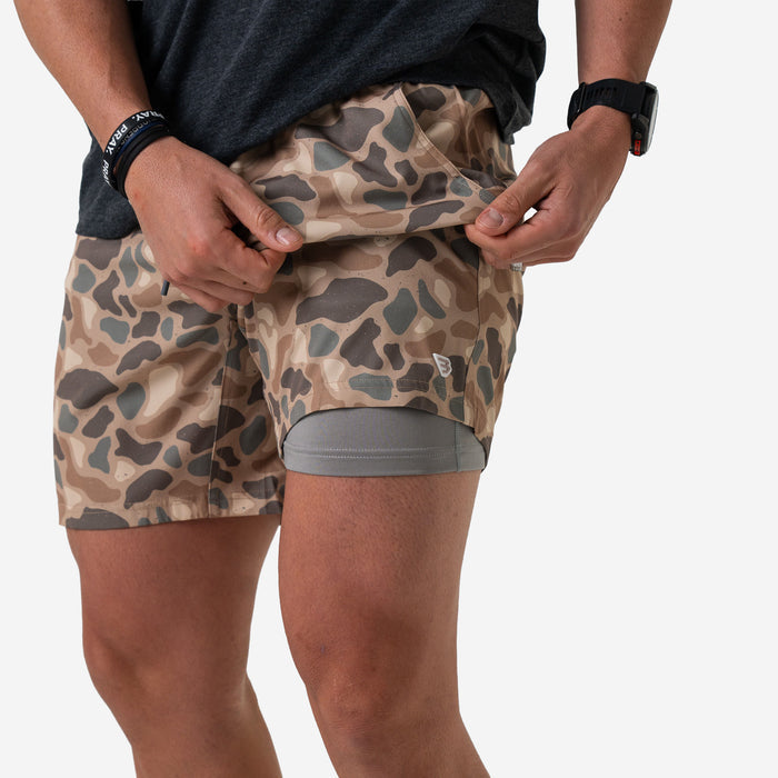 Athletic Short - Pintail Camo - Grey Liner