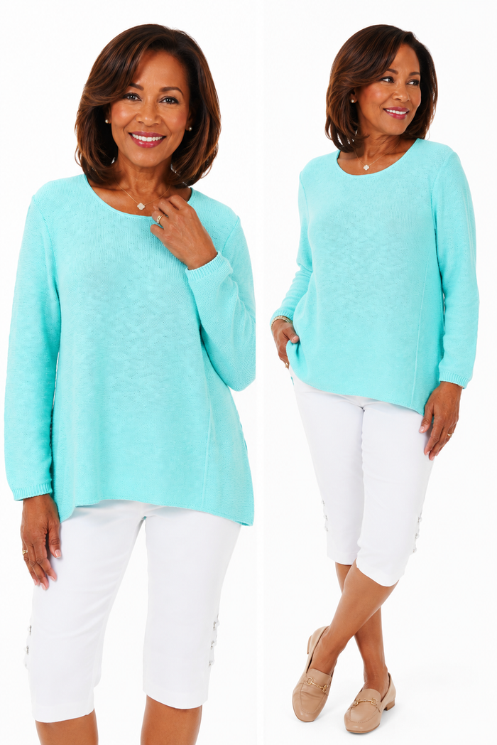 Avalin Sweater - Aqua