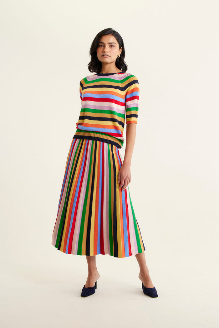 Avenue Lurex Top  In Rainbow