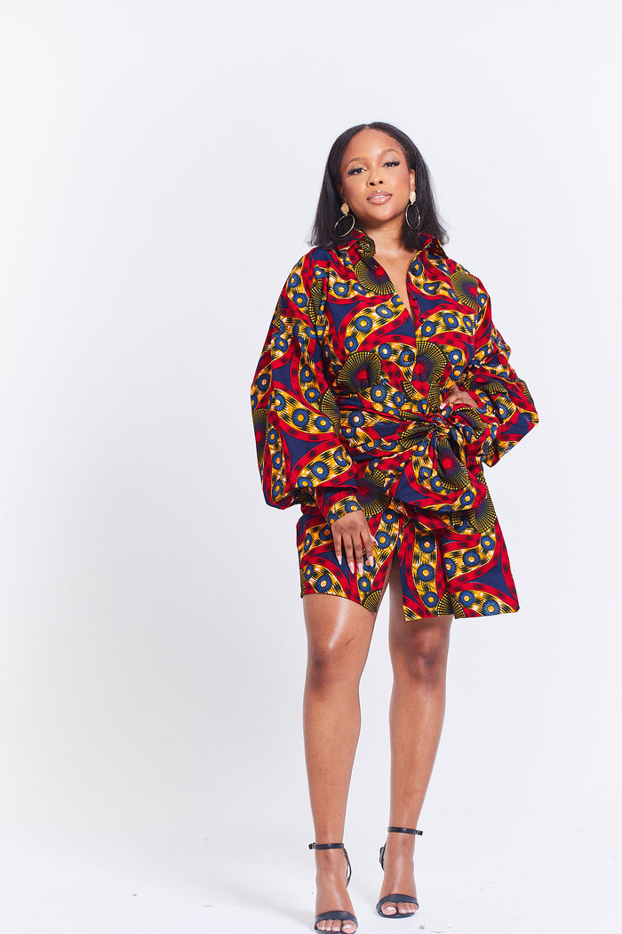 AYEN - Self Tie Shirt Dress