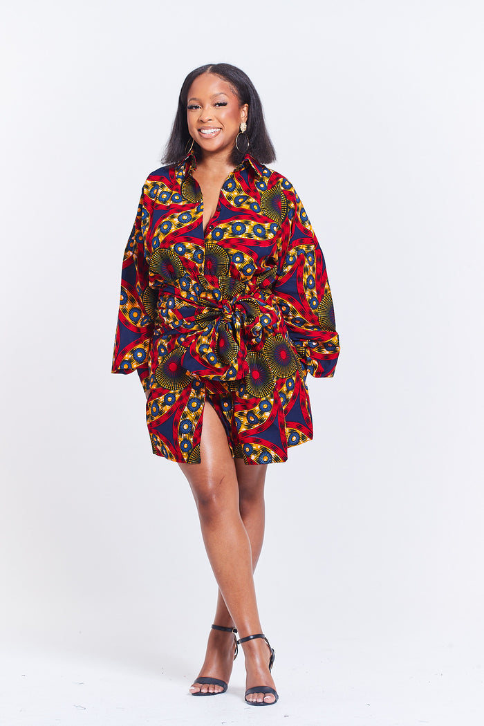 AYEN - Self Tie Shirt Dress