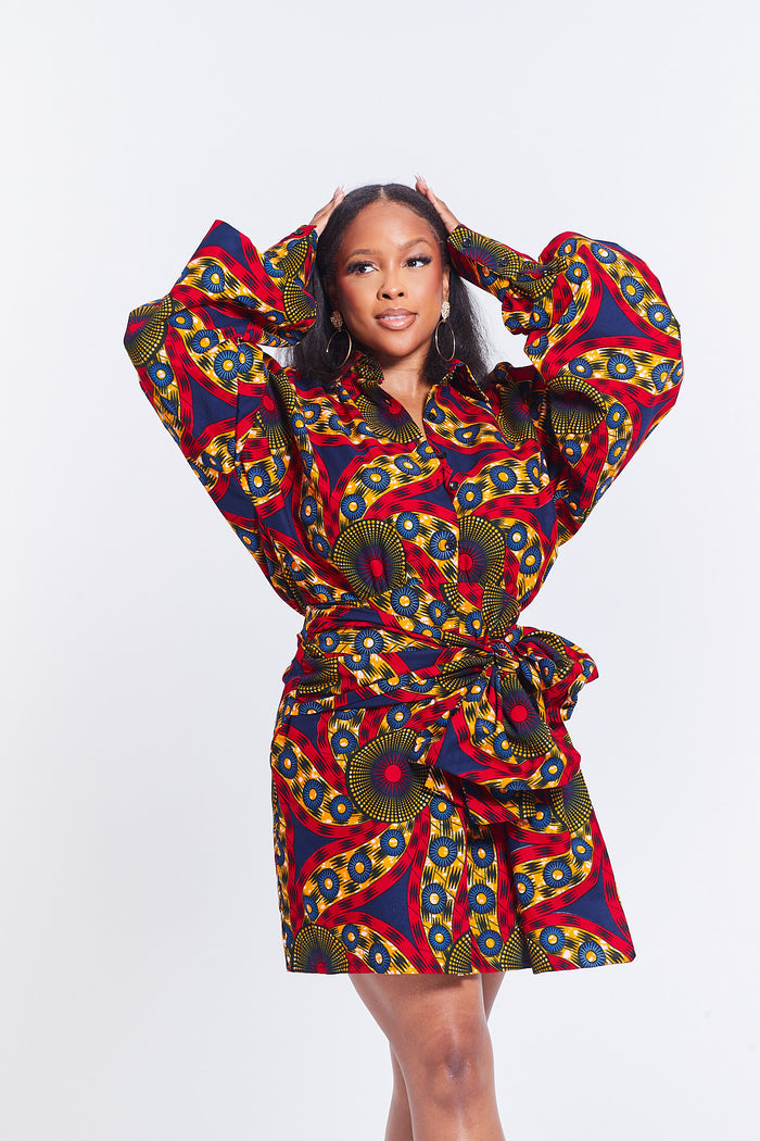 AYEN - Self Tie Shirt Dress