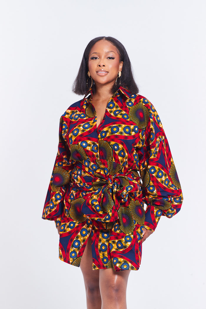 AYEN - Self Tie Shirt Dress