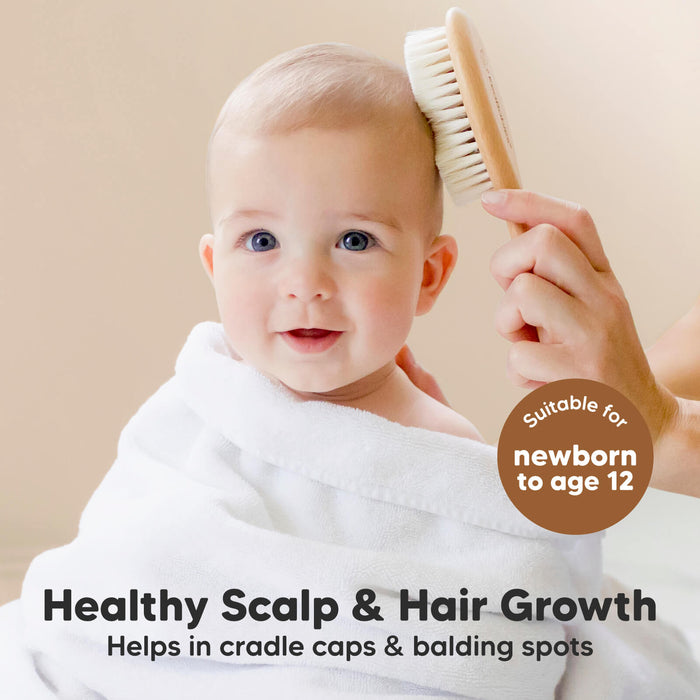 Healthy Scalp & Hair Growth - Helps in cradle caps & balding spots (Suitable for newborn to age 12)
