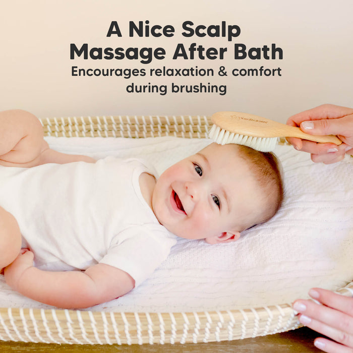 A Nice Scalp Massage After Bath - Encourages relaxation & comfort during brushing