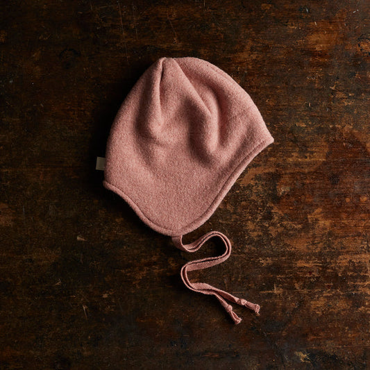 Baby & Kids Boiled Merino Wool Hat - Soft Pink