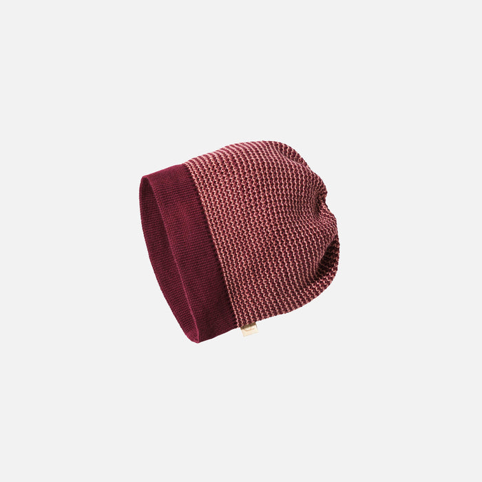 Baby & Kids Merino Wool Beanie - Cassis/Soft pink