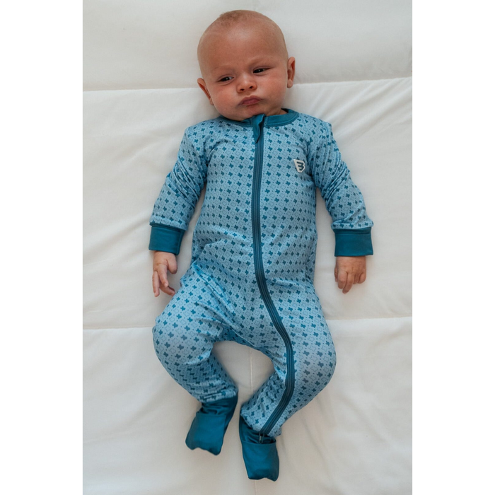 Baby Zip Up - Texas - Light Blue