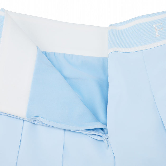 Banded Pleats Skort (Blue)