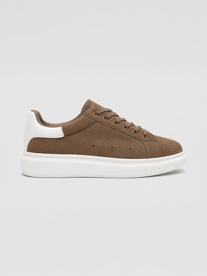 Beige GG Suede Sneakers