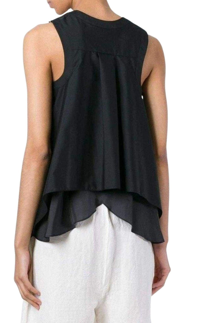 Sacai Belted Front Top - Runway Catalog