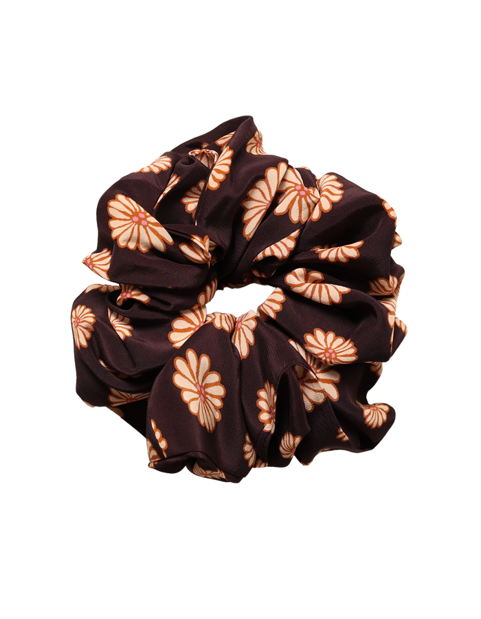 BETTY SCRUNCHIE BROWN DITZY