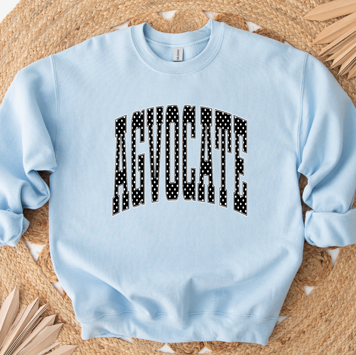 Black and White AGvocate Polka Dot– Crewneck