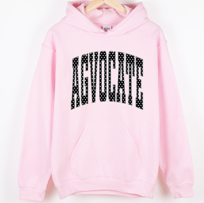 Black and White AGvocate Polka Dot– Hoodie