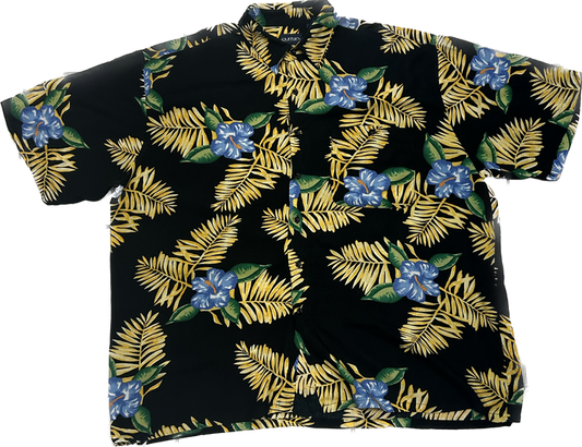 Black Hawaiian Summer Shirt