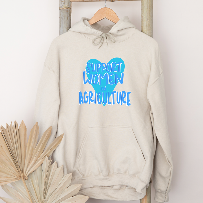 Blue Heart Support Women In Ag– Hoodie
