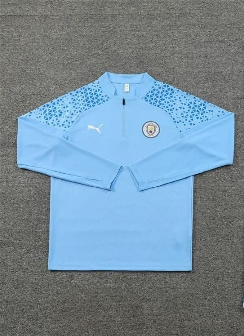 Blue Manchester City Football Zipper