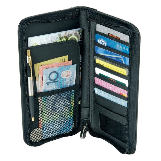 Bonded Leather Travel Wallet