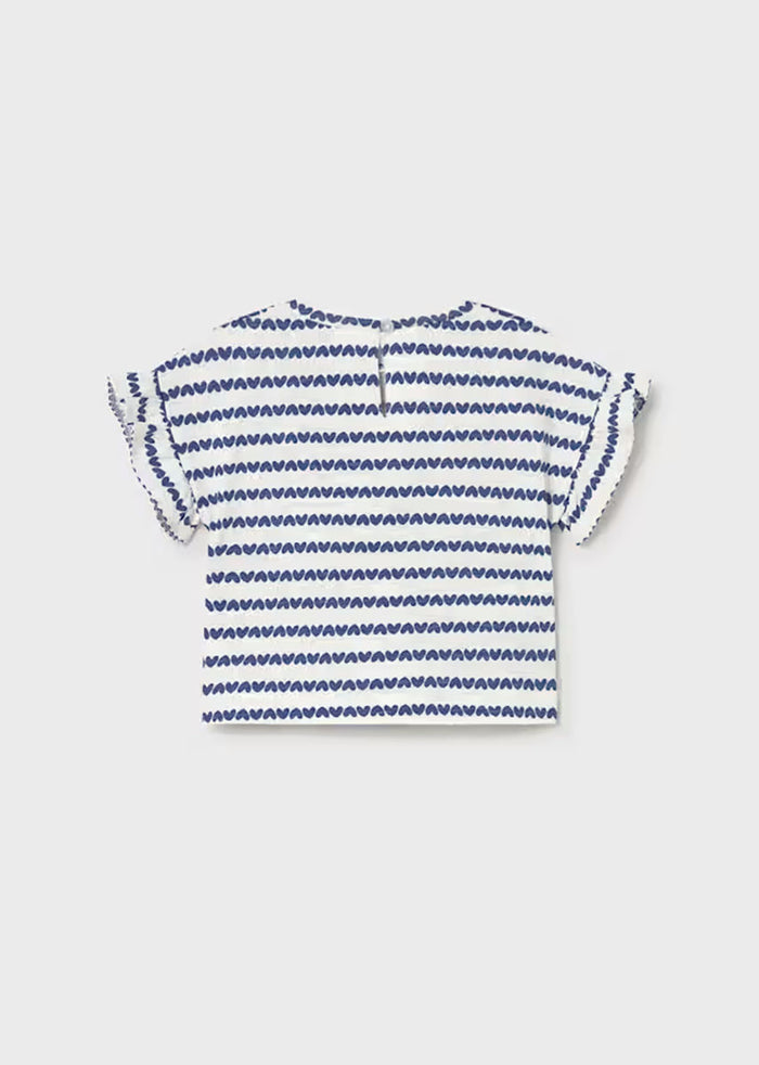 Bonnie Heart Printed Tee - Porcelain