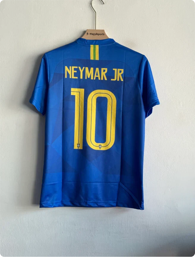 Nike Brasil 2018-19 Neymar Jr Away Printed Jersey