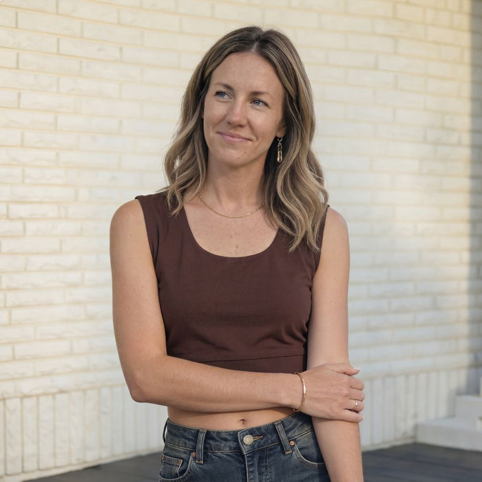 Brigitte Brianna Half Tank - SexyModest Boutique
